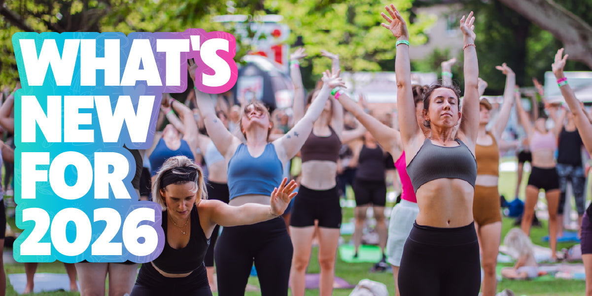 Neu beim Yoga Junkies Festival 2026: Größere Bühnen, mehr Magie, derselbe Community Spirit.
