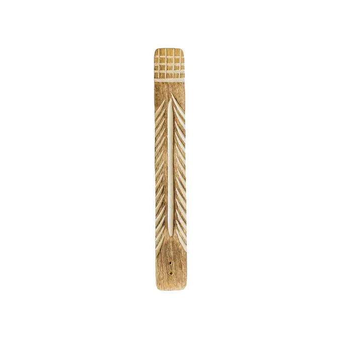 Hand-Carved Wooden Incense Holder