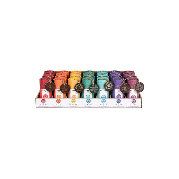 30-Piece Chakra Incense Cones with Holder